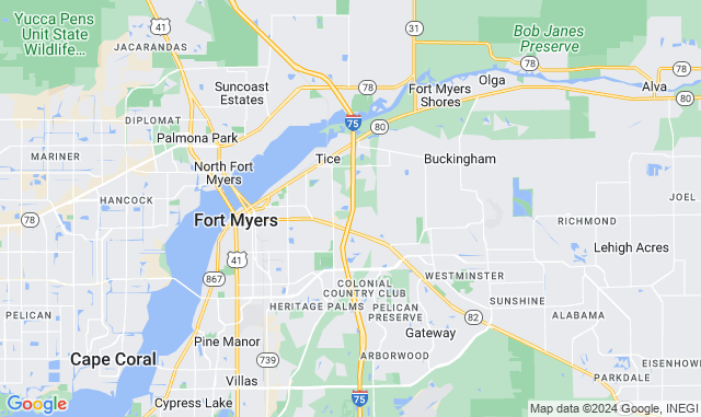 Map of Service Partners Branch at 9353 Laredo Ave, Unit 130, Fort Myers, FL 33905