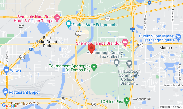 Map of Service Partners Branch at 9201-F King Palm Drive, Tampa, FL 33619