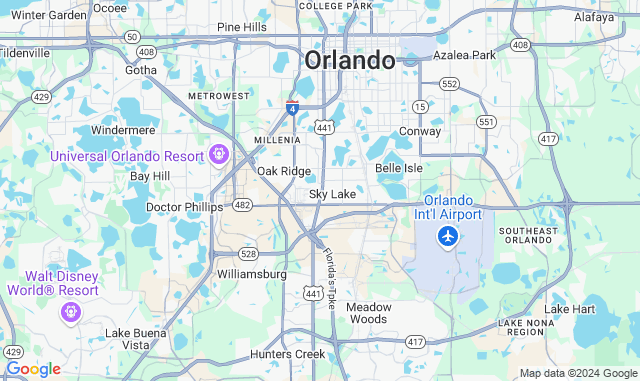 Map of Service Partners Branch at 7407 Monetary Dr., Orlando, FL 32809