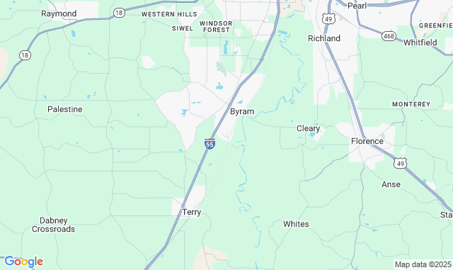 Map of Service Partners Branch at 100 Apache Dr, Byram, MS 39272