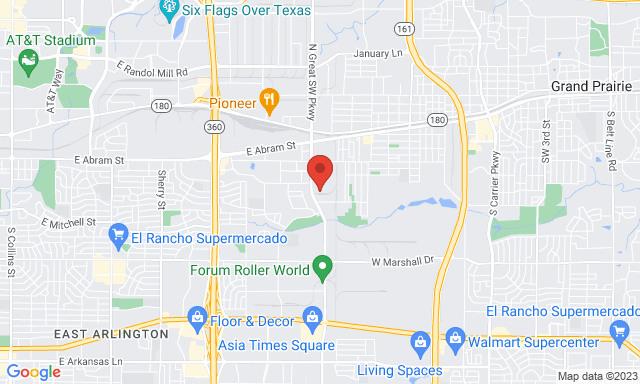 Map of Service Partners Branch at 841 Great Southwest Parkway, Arlington, TX 76011