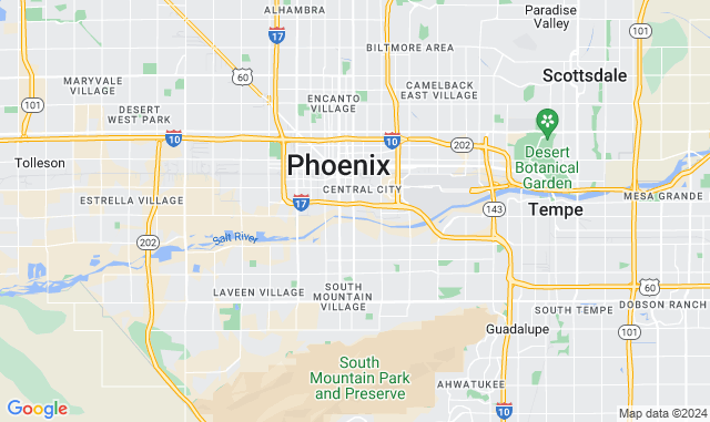 Map of Service Partners Branch at 2440 S. 8th Place, Unit 1, Phoenix, AZ 85034