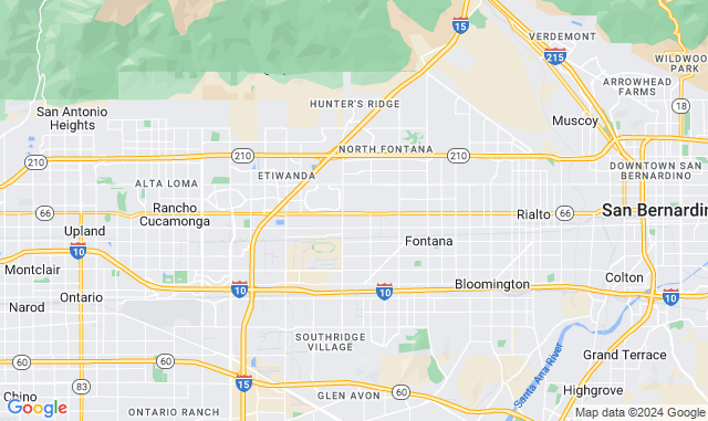 Map of Service Partners Branch at 14815 Hilton Dr, Fontana, CA 92336