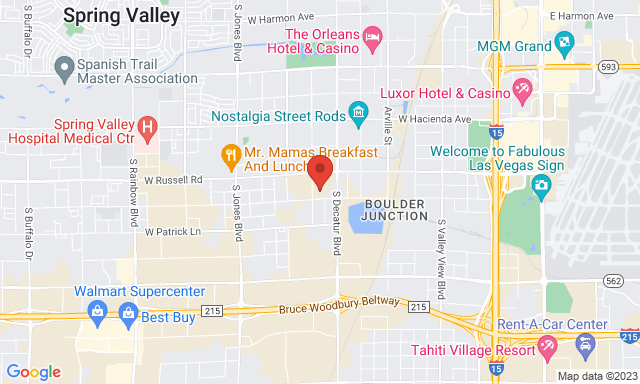 Map of Service Partners Branch at 5150 W. Oquendo Rd, Building A Ste 100, Las Vegas, NV 89118