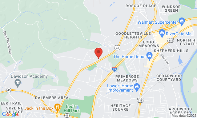 Map of Service Partners Branch at 1227 S. Dickerson Pike, Goodlettsville, TN 37072