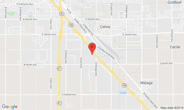 Map of Service Partners Branch at 2898 S. Orange Avenue Suite 101, Fresno, CA 93725