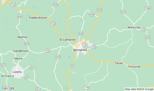 Map of Service Partners Branch at 19 West Industry Drive Bldg #1, Springfield, KY 40069