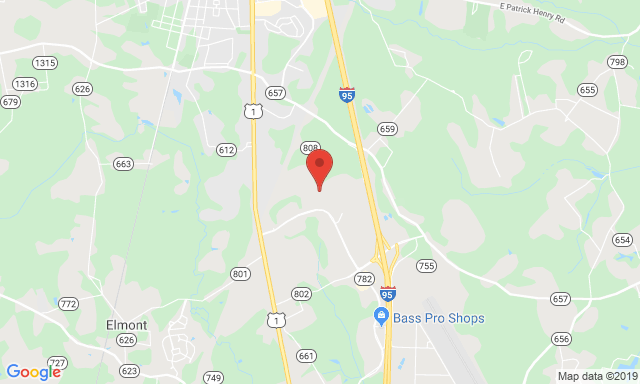 Map of Service Partners Branch at 11800 North Lakeridge Parkway, Ashland, VA 23005