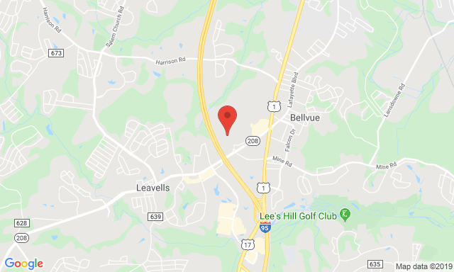 Map of Service Partners Branch at 10848 Houser Drive, Fredericksburg, VA 22408