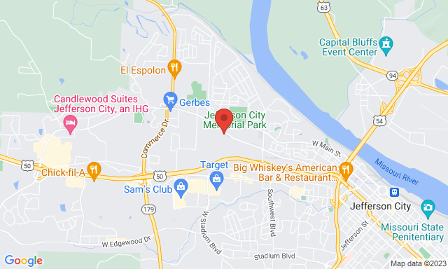 Map of Service Partners Branch at 307 Wilson Dr., Jefferson City, MO  65109