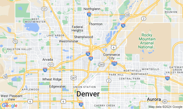 Map of Service Partners Branch at 601 East 64th Ave, Bldg. B Unit 400, Denver, CO 80229