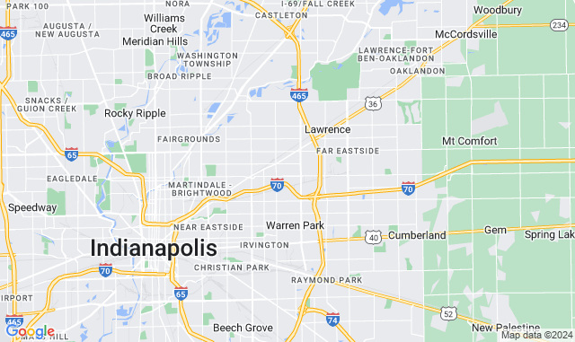 Map of Service Partners Branch at 6434 E. 32nd Court, Indianapolis, IN 46226