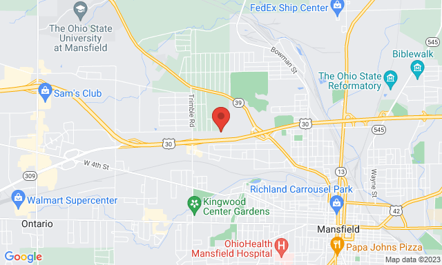 Map of Service Partners Branch at 801 W. Longview Avenue, Mansfield, OH 44906