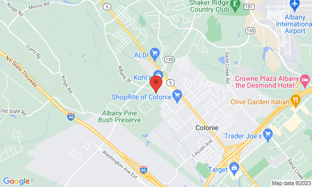 Map of Service Partners Branch at 8 Selina Drive, Colonie, NY 12205