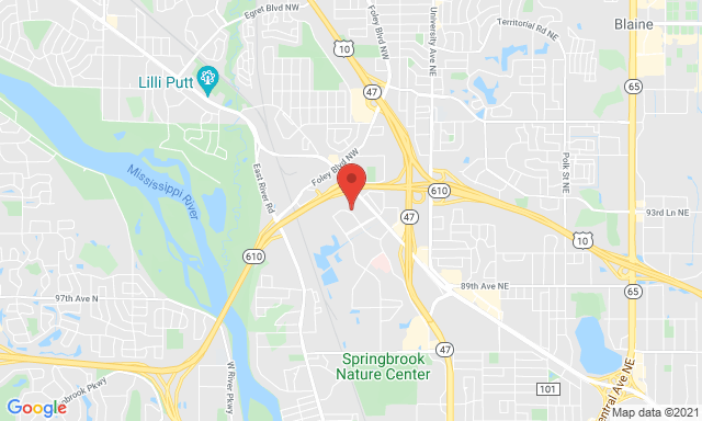 Map of Service Partners Branch at 9365 Holly St NW, Coon Rapids, MN 55433