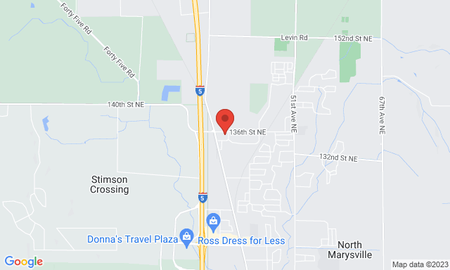 Map of Service Partners Branch at 3800 136th Street NE, Marysville, WA 98271