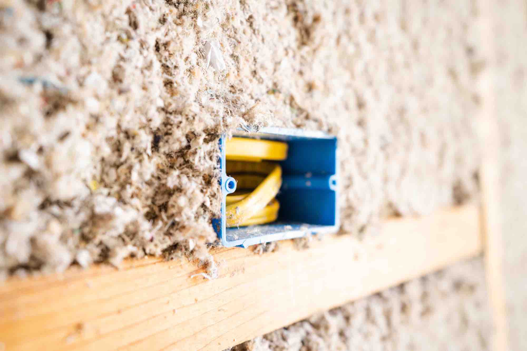 Greenfiber Cellulose Wall Insulation Installation