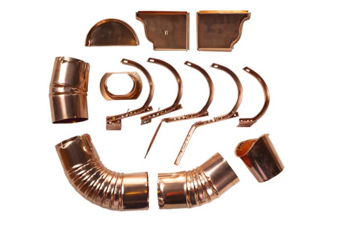 Copper Seamless Gutter Components