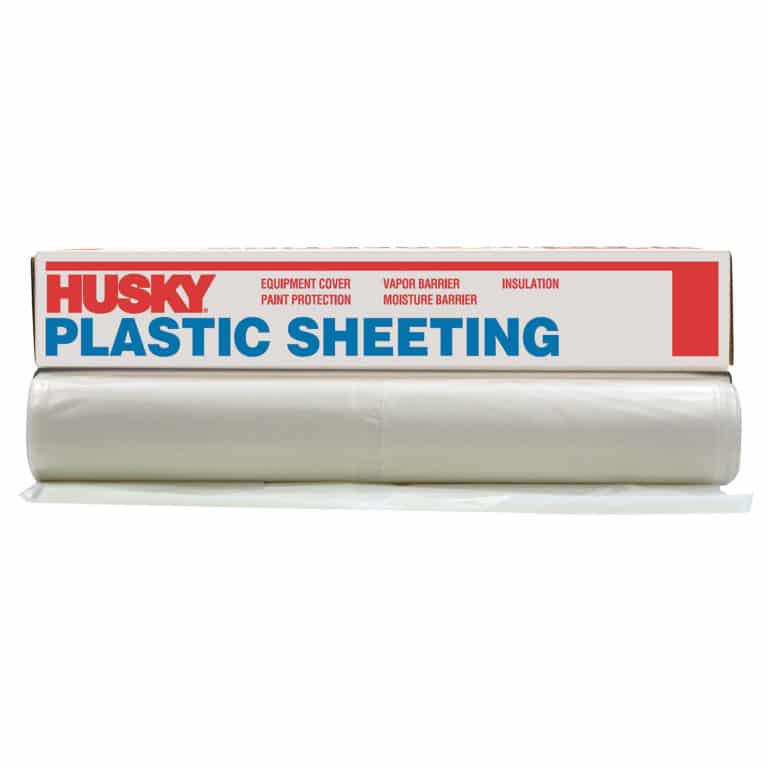 Husky White Plastic Sheeting - Poly Film