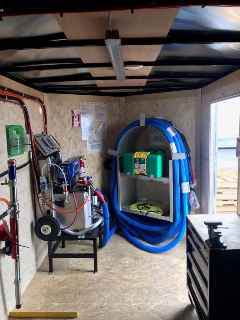 14’ E20 Eco Closed Cell Spray Foam Rig