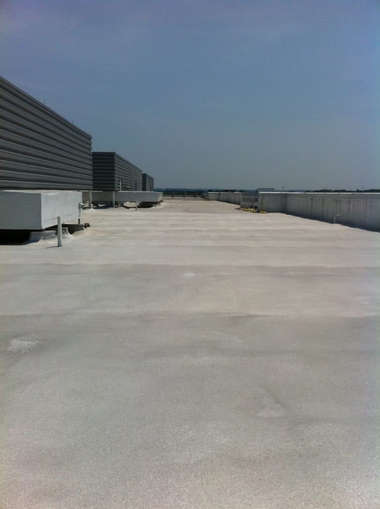 Roof with BASF sustainable roofing system