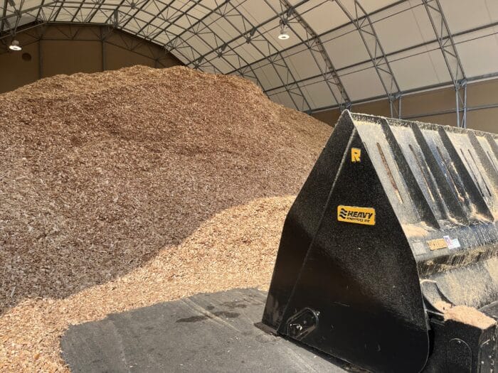 Chip Pile Wood Fiber Insulation TimberHP